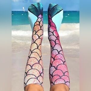 Living Royal Mermaid Scale Tall Socks